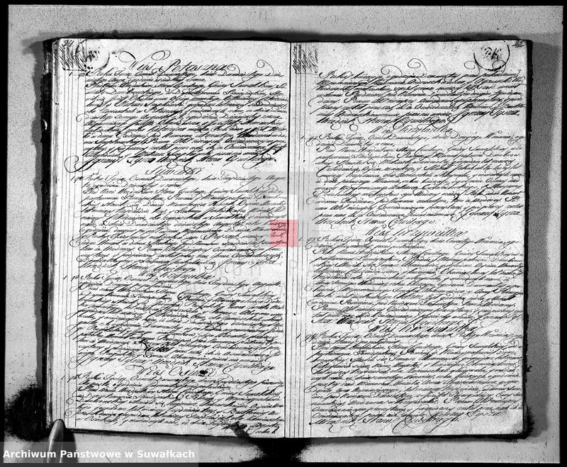 image.from.unit.number "Księga aktu umarłych gminy suwalskiey, powiatu dąbrowskiego w departamencie łomżyńskim od dnia 1 maja 1813 po 1 maja 1814"