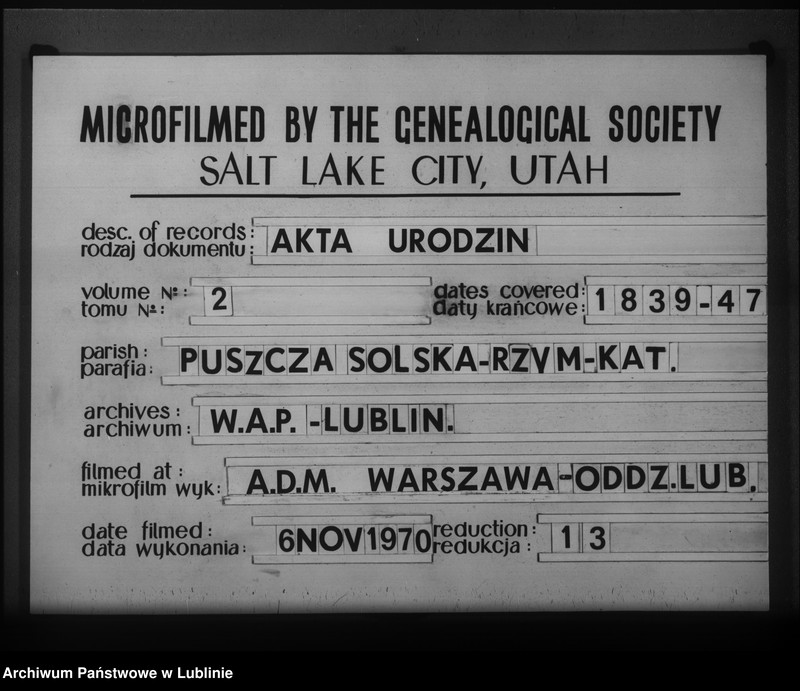 Obraz 1 z jednostki "Księga urodzeń"