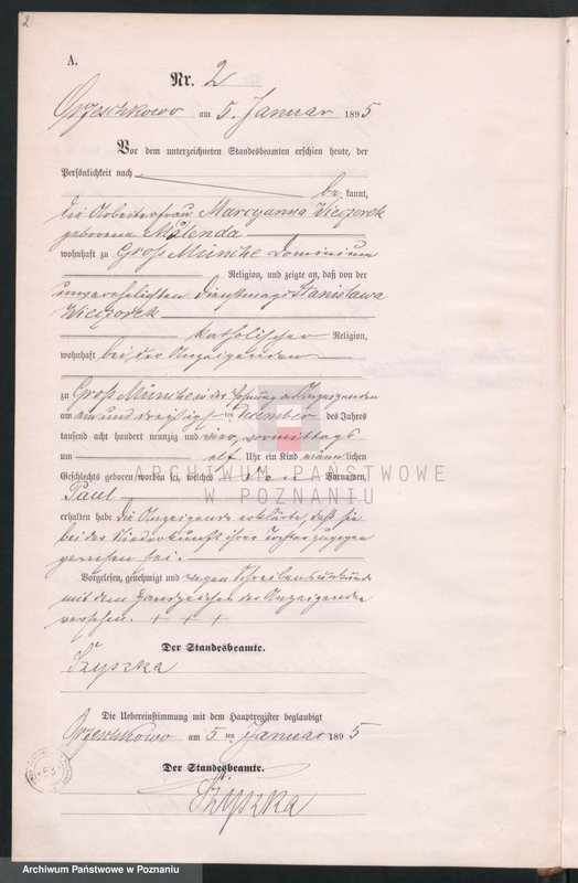 Obraz 5 z jednostki "Księga urodzeń"