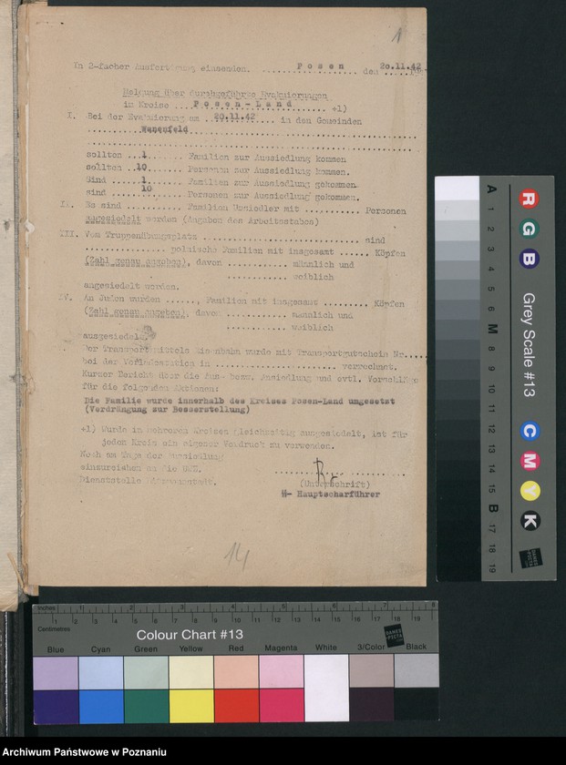 Obraz 4 z jednostki "[Wykazy wysiedlonych Polaków] Posen - Land I [Poznań - Powiat]"