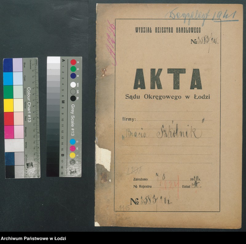 Obraz 2 z jednostki "Bernard Szkólnik i Maks Szkólnik – fabryka towarów wełnianych i bawełnianych"