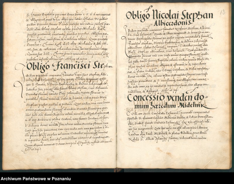 Obraz 17 z jednostki "Liber actorum civitatis Posnaniae."