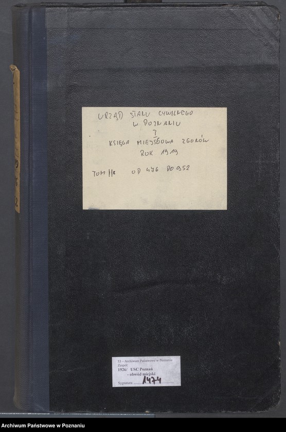 Obraz 2 z jednostki "Księga miejscowa zgonów tom II [Rejestr główny zgonów]"