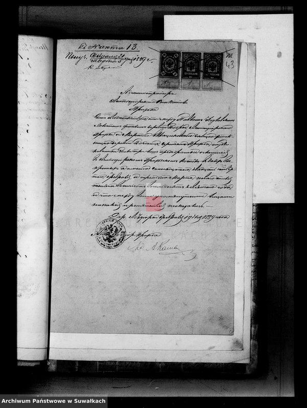 image.from.unit.number "Dokumenty k aktom brakosočetavšichsja Serejskago Rimsko-Katoličeskago Prichoda za 1889 god"