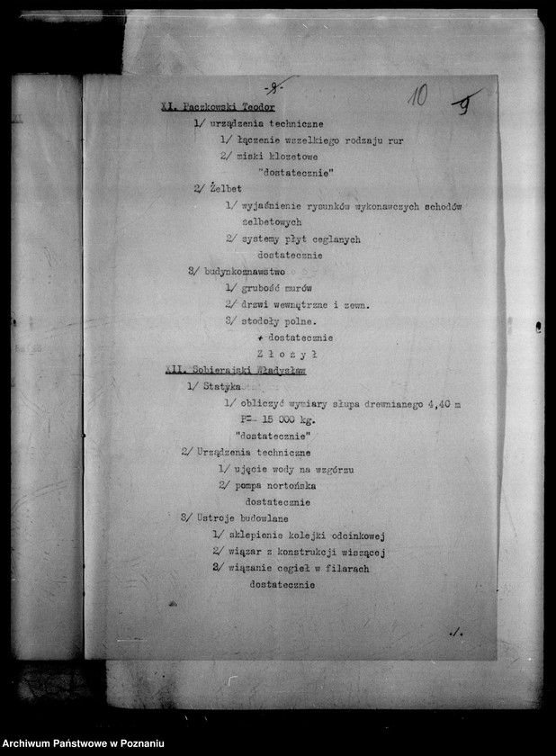 Obraz 14 z jednostki "Państwowa Szkoła Budownictwa w Lesznie - [protokoły z egzaminu końcowego wraz ze spisem abiturientów]"