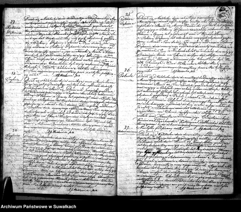 image.from.unit.number "Duplikat Aktów Urodzonych, Zaślubionych i Zmarłych Parafii Kaletnickiej."