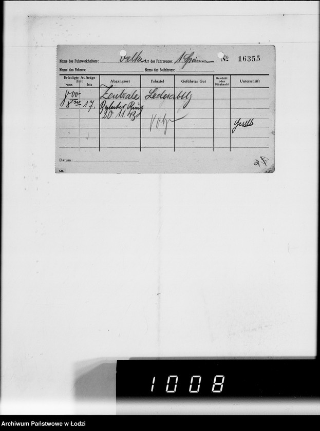 Obraz 19 z jednostki "Theodor Oelke [rachunki za dostawy towarów dla Getta]"