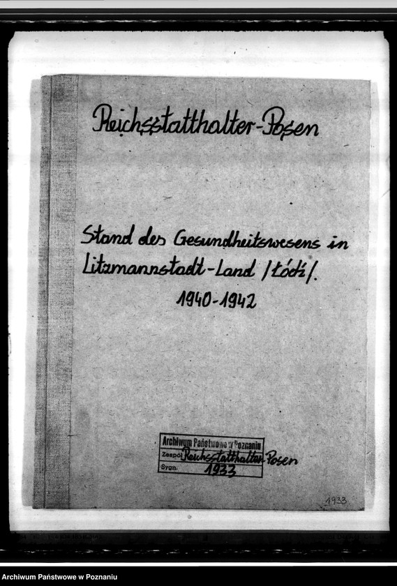 Obraz 4 z jednostki "Stand des Gesundheitswesens in Litzmannstadt - Land (Łódź)"