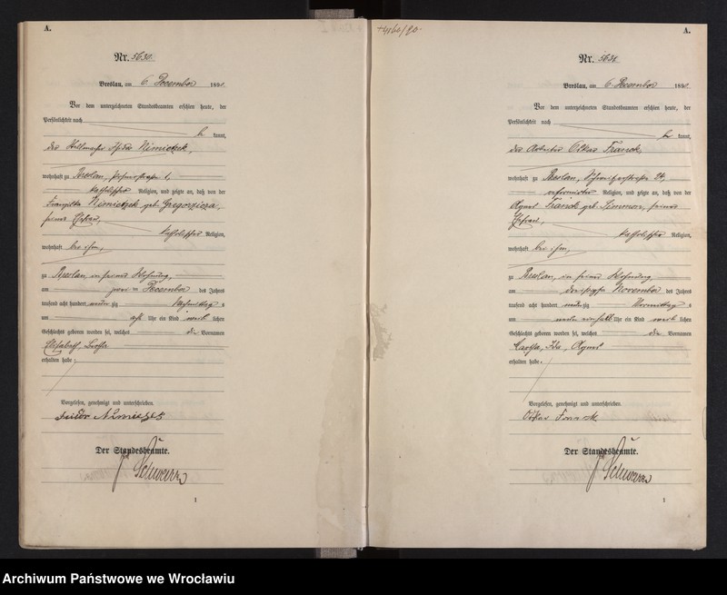 image.from.unit.number "Geburts-Haupt-Register Breslau II 1890 Band 15"