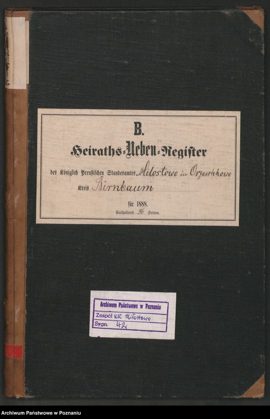 Obraz 2 z jednostki "Księga małżeństw"