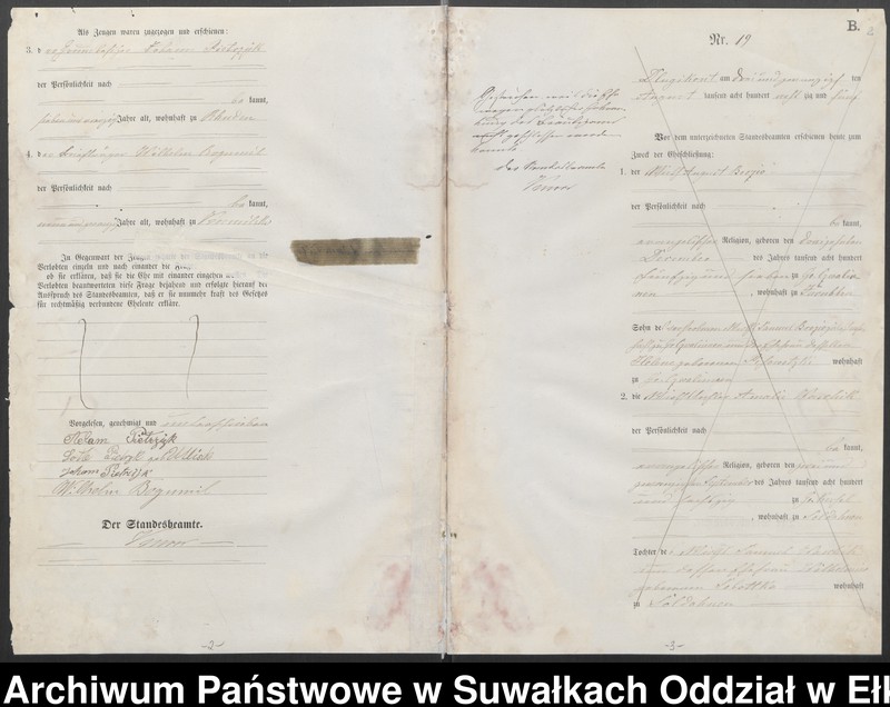 image.from.unit.number "[Heiraths-Haupt-Register des Königlichen Preussischen Standes-Amtes Kumilsko Kreis Johannisburg]"