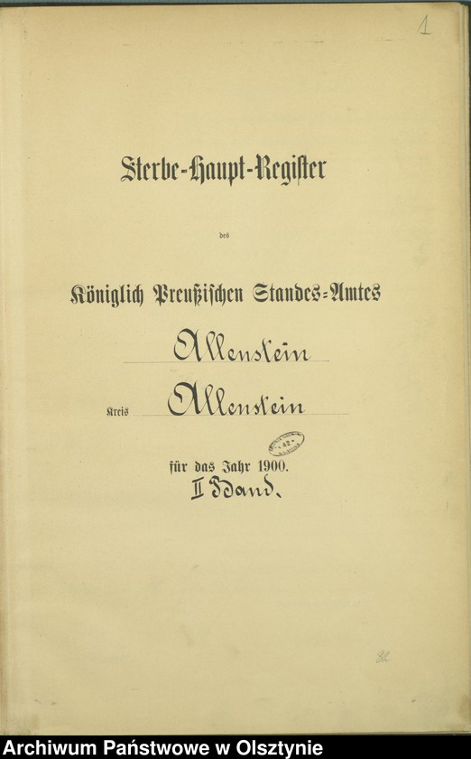 image.from.unit.number "Sterbe-Haupt-Register Tom II,Nr 400 - 522"