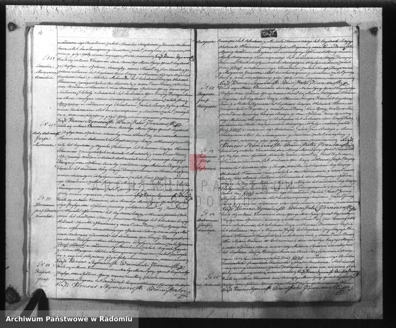 image.from.unit.number "Księga duplikatu aktów religijno-cywilnych parafii Głowaczewskiey na rok 1835"