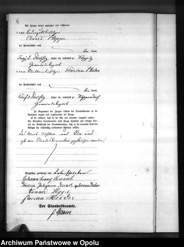 Obraz 7 z jednostki "USC Kopice. Księga akt małżeństw rok 1879"