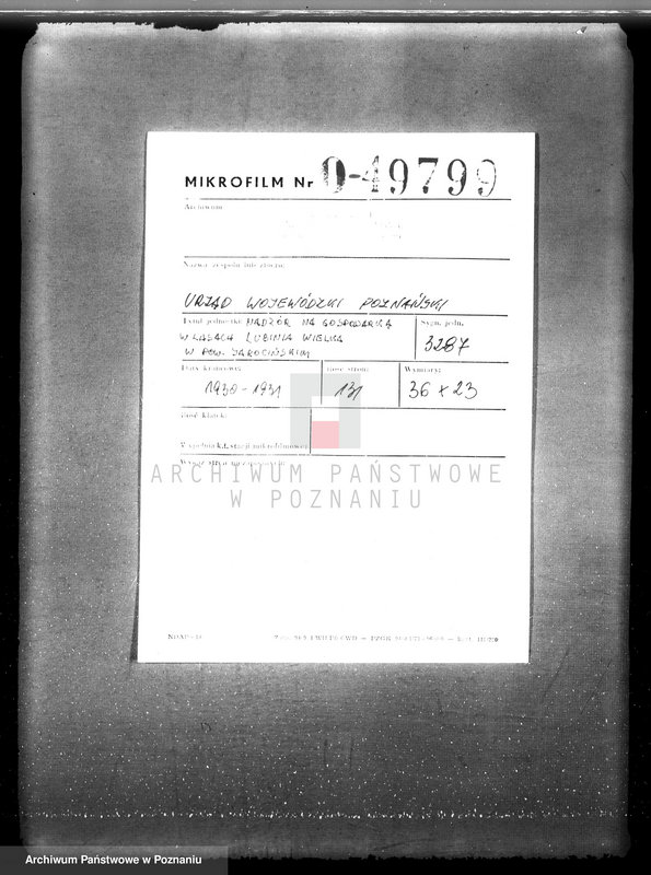 Obraz 2 z jednostki "Nadzór nad gospodarką w lasach majątku Lubinia-Wielka w powiecie jarocińskim"