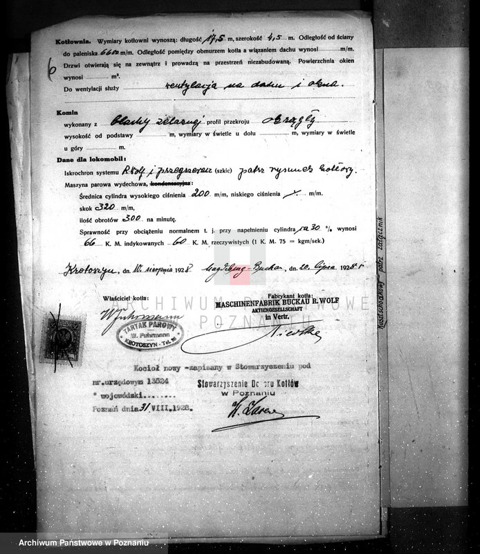 image.from.unit.number "Tartak parowy W. Fuhrmanna w Krotoszynie nr woj. kotła"