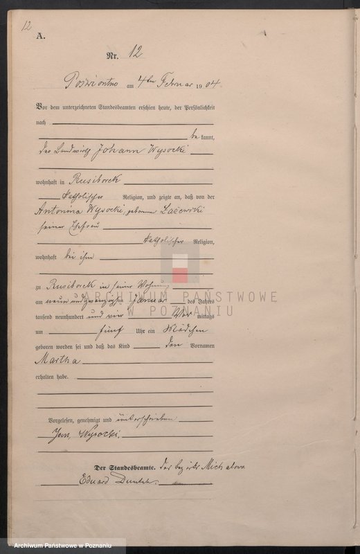 Obraz 15 z jednostki "Geburts-Haupt-Register"