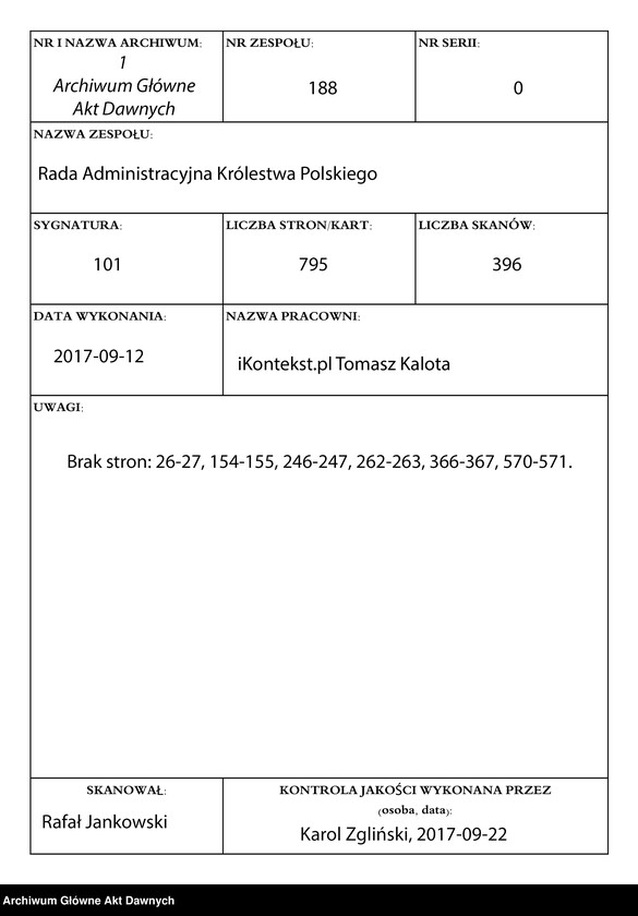 Obraz 1 z jednostki "[Protokoły posiedzeń Rady Administracyjnej Królestwa Polskiego, nr 1 - 23]."