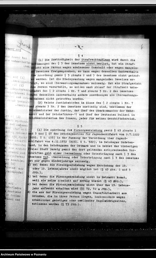 Obraz 10 z jednostki "Gesetz über die Bahandlung der Gemeinschaftsfremden"