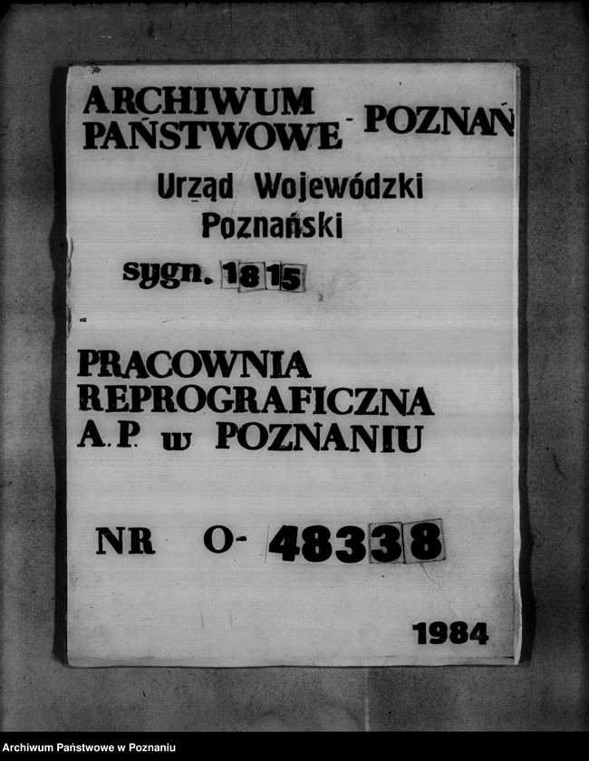 Obraz 1 z jednostki "Rewizje majątku państwowego Podstolice"