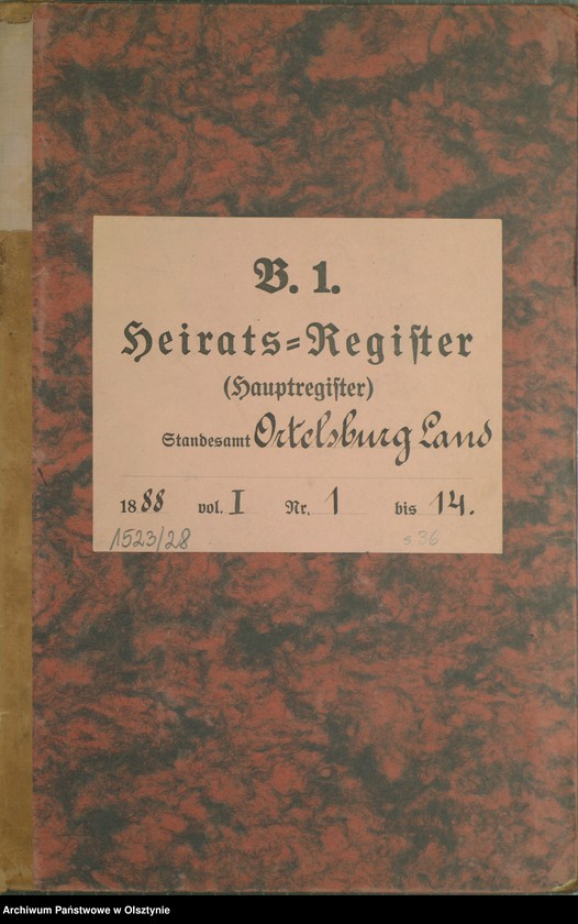 image.from.unit.number "Heiraths-Haupt-Register Nr 1 - 14"