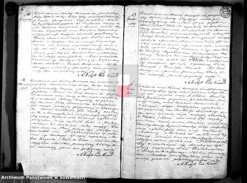 image.from.unit.number "Duplikat akt Urodzonych, Zaślubionych i Umarłych Parafii Krasnopol 1853."