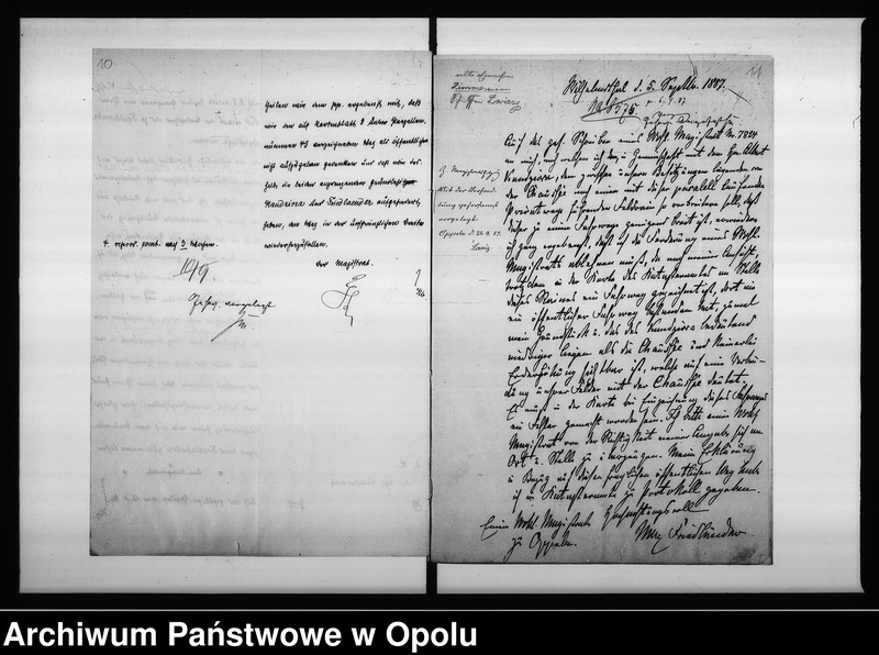 Obraz 12 z jednostki "Acta des Magistrats zu Oppeln betreffend den Weg zwischen dem Friedländer u[nd] Kandziora