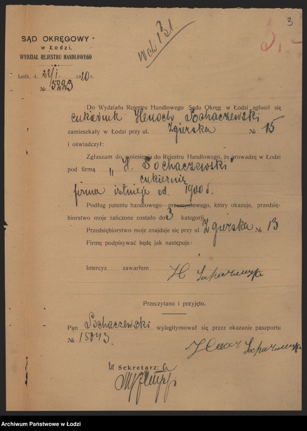 Obraz 5 z jednostki "Henoch Sochaczewski- cukiernia"