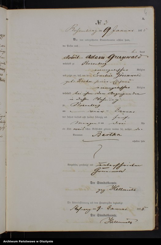 Obraz 6 z jednostki "Geburts-Neben-Register Nr 1 - 121"