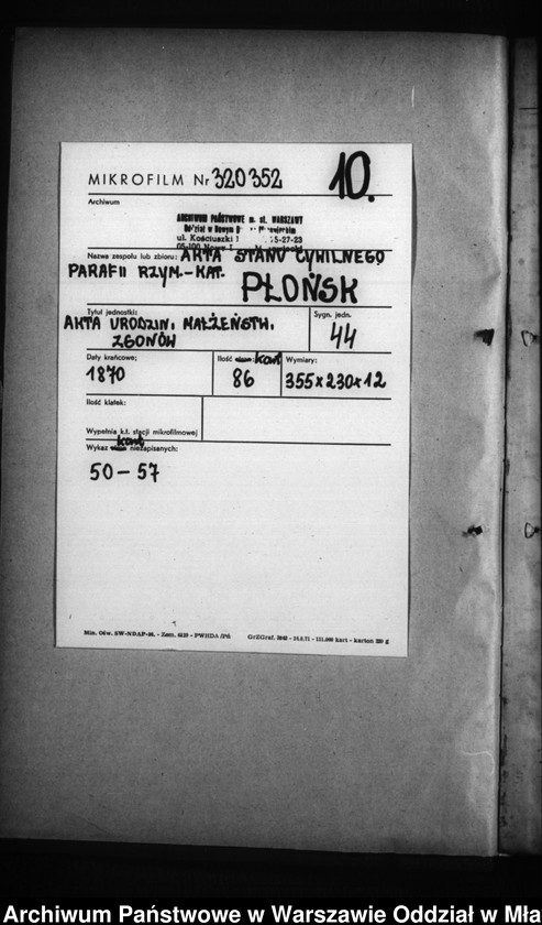 image.from.unit.number "Akta urodzeń, małżeństw, zgonów"