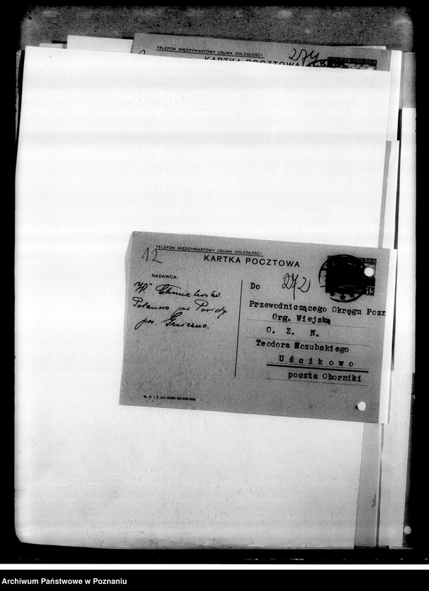 Obraz 15 z jednostki "Korespondencja w sprawach personalno-organizacyjnych"