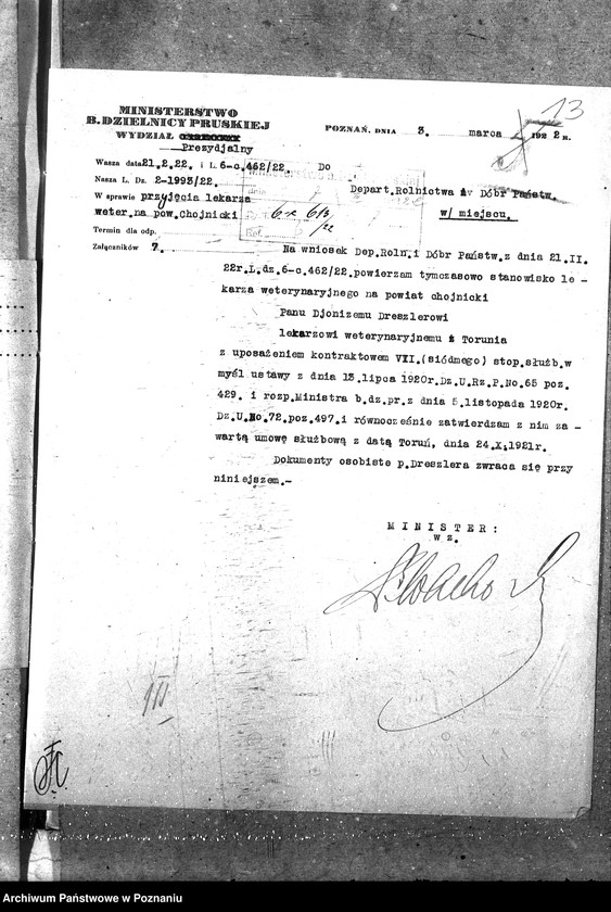 Obraz 17 z jednostki "Pow. lekarz Weterynaryjny Chojnice"