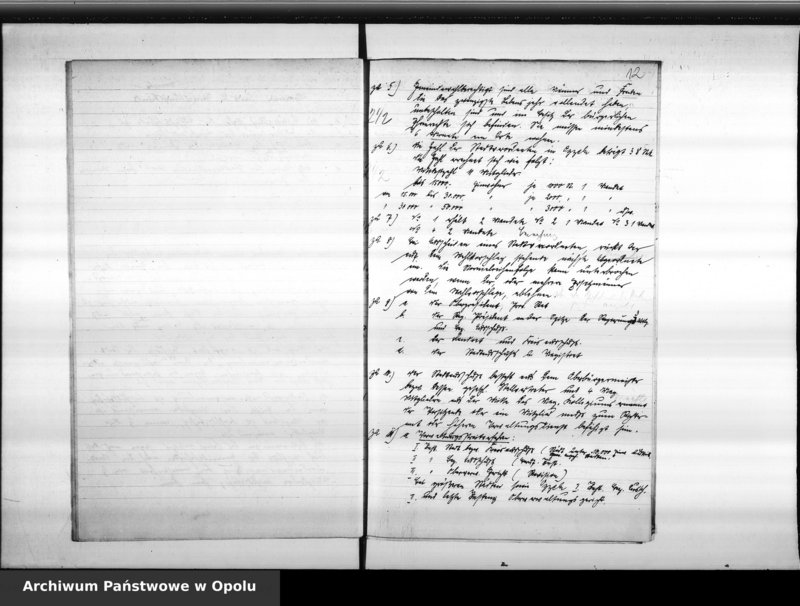 Obraz 12 z jednostki "Prüfungsarbeiten 1. Verwaltungsprüfung (Stadtsekretärprüfung) 13./14.12. u. 17.12.1929. Brieger Nicolai Schiller Wünsche Wagner Hettwer Brannisch Peibst"