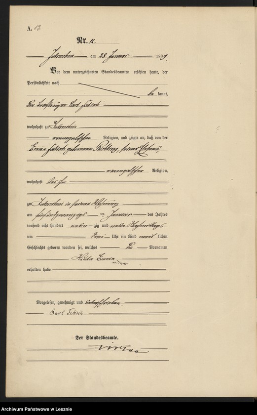 Obraz 15 z jednostki "[Księga urodzeń]"