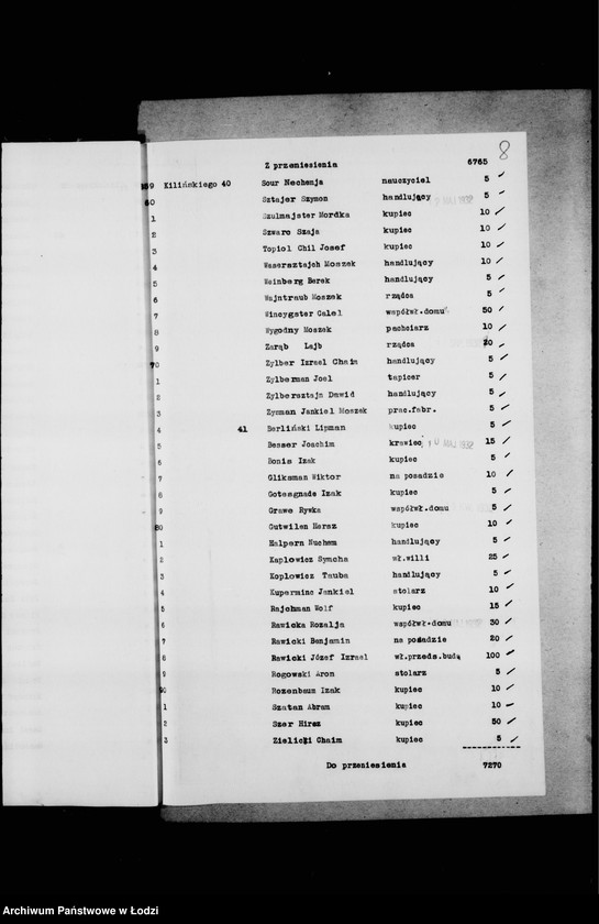 Obraz 11 z jednostki "Rejestr poborczy"