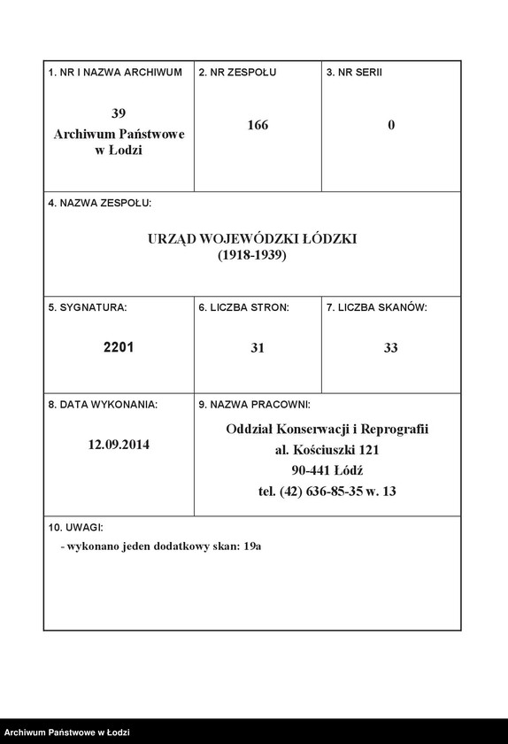 Obraz 1 z jednostki "Żydowskie Stowarzyszenie Dobroczynności "Komitet Ratunkowy" w Sieradzu"