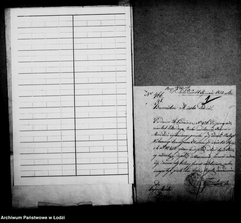 Obraz 6 z jednostki "Akta tyczące się budowy II-ego ratusza w mieście Łodzi"