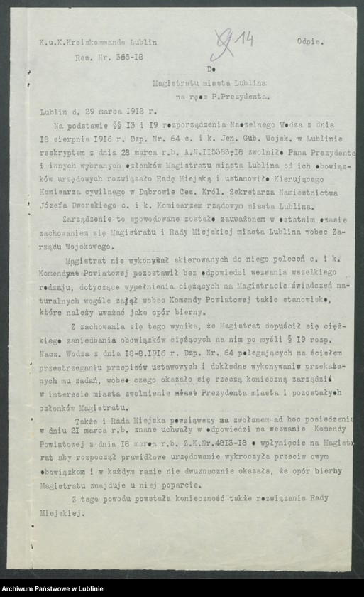 image.from.unit.number "Stosunek urzędowy do władz okupacyjnych"