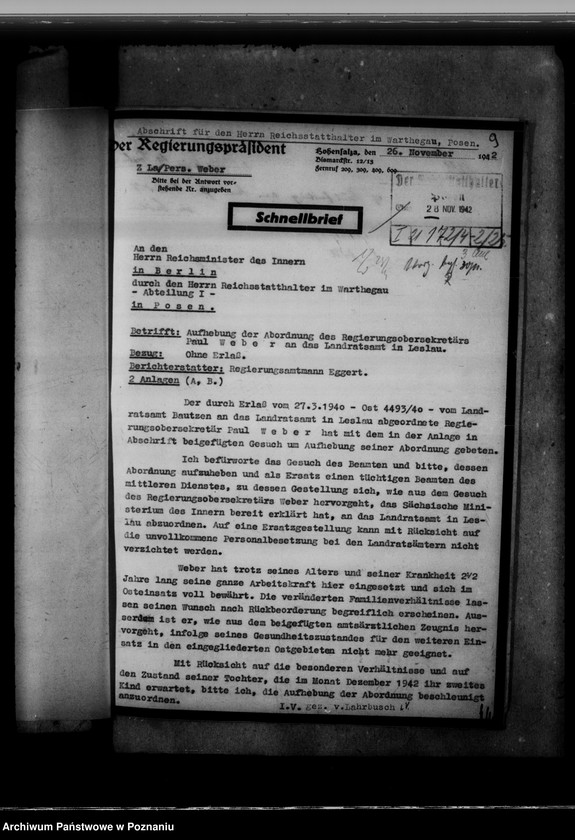 Obraz 13 z jednostki "Abordnung und Versetzung der Beamten"