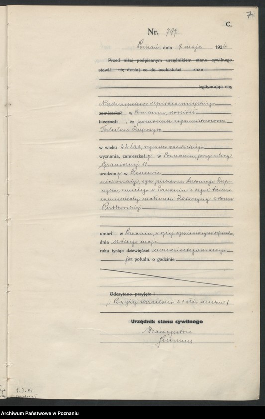 image.from.unit.number "Księga miejscowa zgonów tom II [Rejestr główny zgonów]"