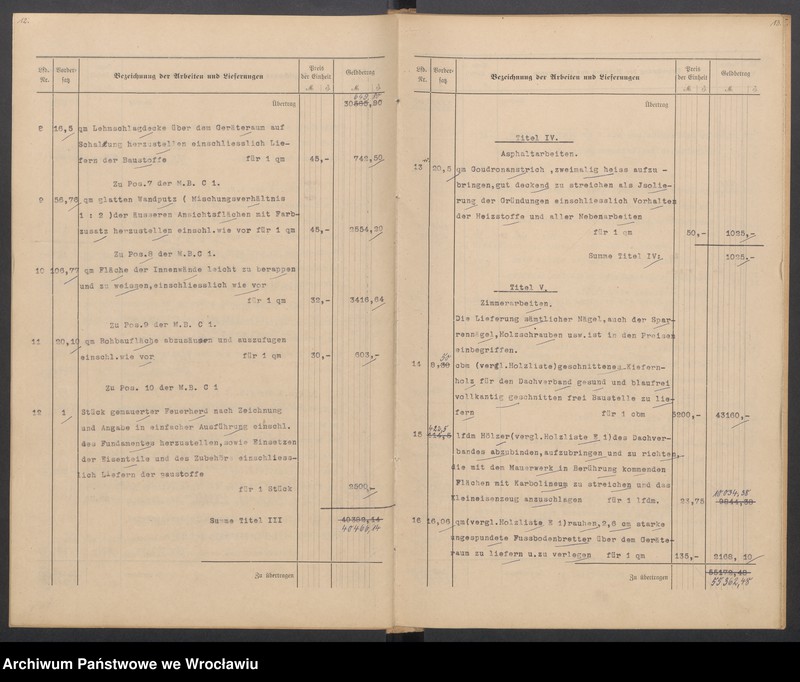 Obraz 9 z jednostki "Sonderentwurf und Kostenanschlag für einen Gerätenschuppen und ein Nadelschutzdach am Wehr in Bartheln"