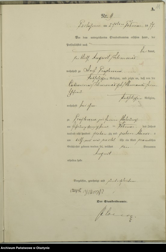image.from.unit.number "Geburts-Haupt-Register Nr 1 - 43"