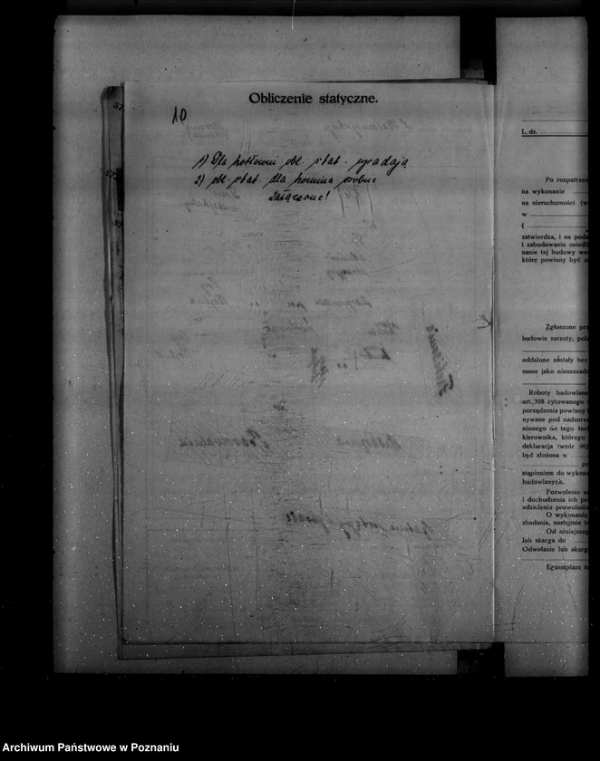 Obraz 14 z jednostki "Zatwierdzenie projektu zakładu przemysłowego nr 406 /urządzenia kotłowni i komina/ Farbiarni, Pralni Chemicznej w Mosinie powiat poznański"