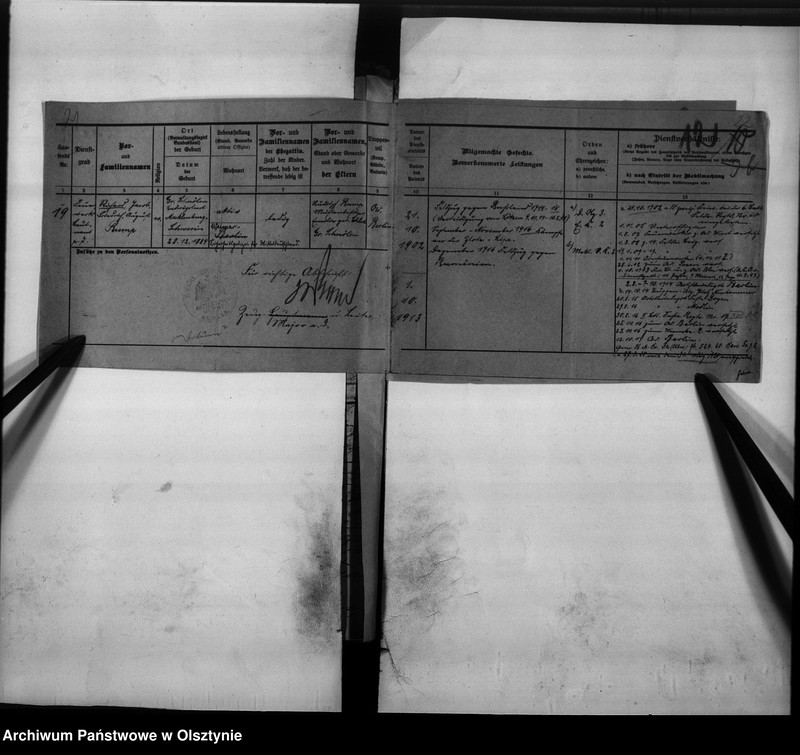 image.from.unit.number "Personal-Akten Richard Jacob Friedrich August Rump Pol. Major"