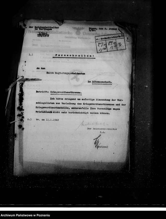 Obraz 6 z jednostki "Litzmannstadt (Łódź)- Kriegsverdienstkreuze"