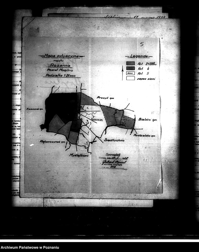 Obraz 9 z jednostki "Majątek Różanna powiatu mogileńskiego parcelacja"