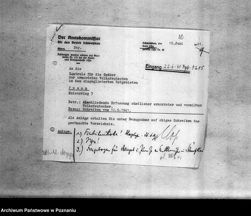 Obraz 14 z jednostki "Amtsbezirk Wilhelmsort Kreis Bromberg (Bydgoszcz). Wykazy miejscowych Niemców, którzy zginęli w 1939 roku"