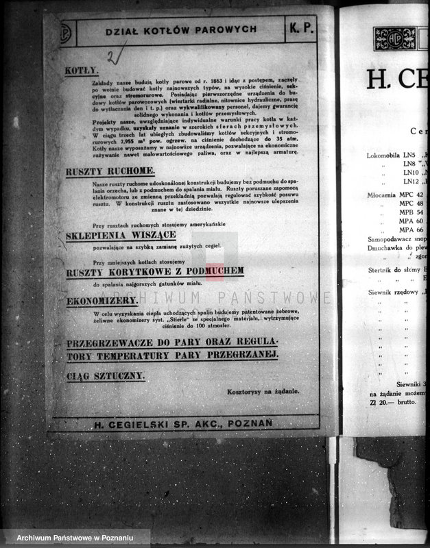 Obraz 6 z jednostki "Fabryka H. Cegielski w Poznaniu wtym plan generalny fabryki lokomotyw"