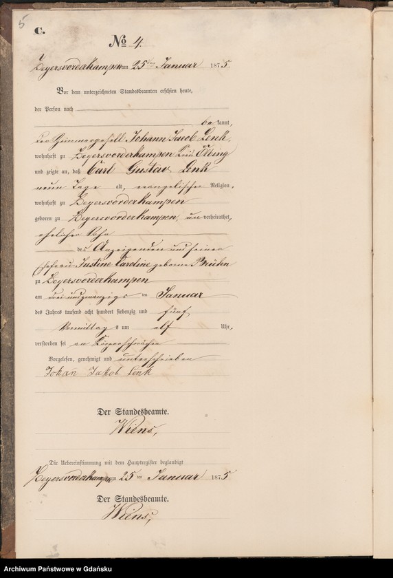 Obraz 7 z jednostki "Księga zgonów"