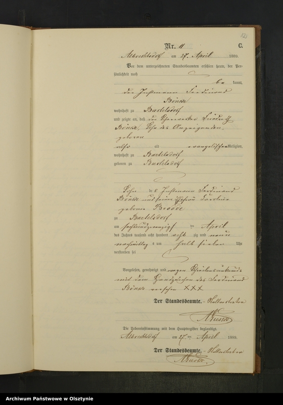 image.from.unit.number "Sterbe-Neben-Register Nr 1 - 27"